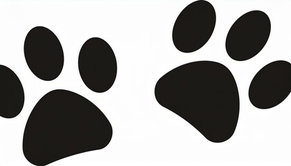 paw print icon on white background