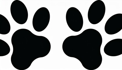 paw print icon on white background - Powered by Adobe