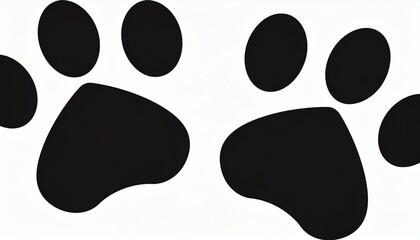 paw print icon on white background