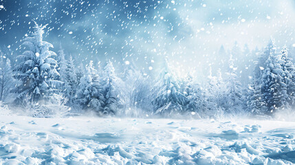 Winter snow background --