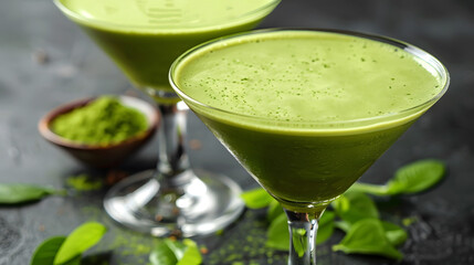 Vintage Vibes: Two Matcha Martini with a Nostalgic Twist