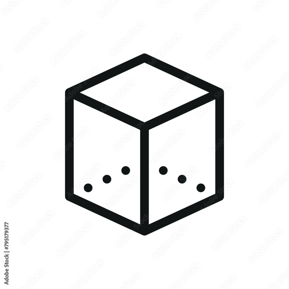 Poster 3d object isolated icon, 3d modeling vector symbol with editable stroke