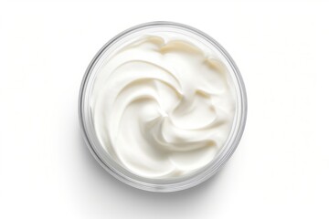 Fresh greek yogurt cream food milk. - obrazy, fototapety, plakaty
