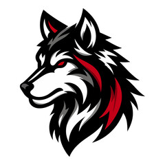 Vector wolf head.