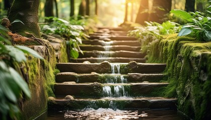 waterfall in the garden