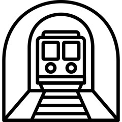 Naklejka premium Tunnel Icon