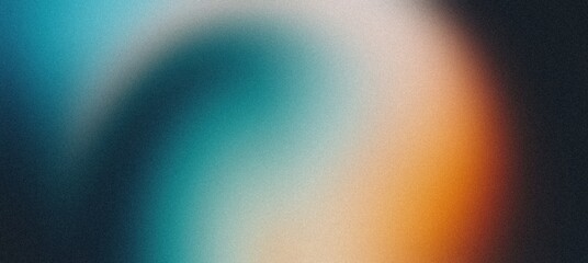 orange white blue , rough abstract retro vibe background template or spray texture color gradient shine bright light and glow , grainy noise grungy empty space - obrazy, fototapety, plakaty