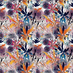 trendy fashion print, seamless pattern, abstract colorful background, decorative texture