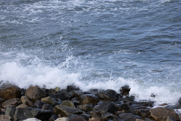 Ocean waves near the shore