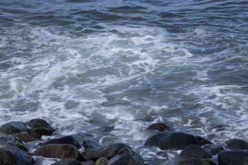 Ocean waves near the shore