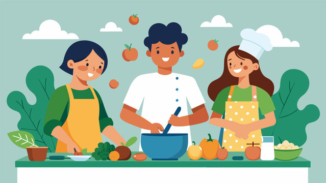 A family cooking competition using only locally sourced and organic ingredients promoting sustainable food choices and supporting local