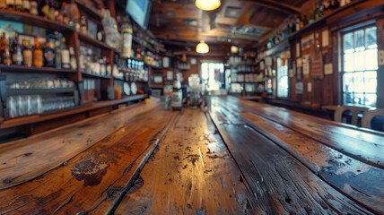 Interior of an old pub