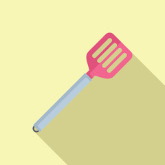 Spatula icon flat vector. Cooking spoon. Cutout food object