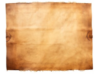 Soft parchment edge, aged yellow and tan hues, rich in historical detail, isolated on white background, watercolor