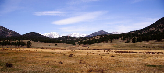 rocky mountain scenery and landscapes