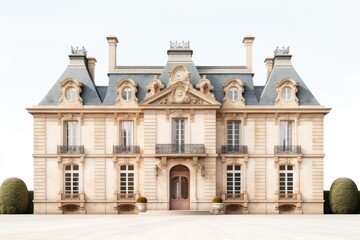 French provincial architecture building house. - obrazy, fototapety, plakaty