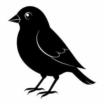 recommend clip art: finch silhouette vector illustration