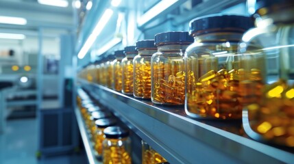 Dietary supplement production factory with a team of experts including chemists, biologists, and quality assurance experts. Ensures that every product meets strict safety and efficacy standards.