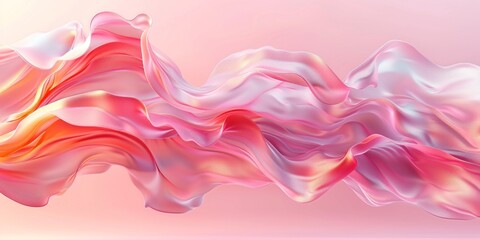Abstract 3d luxury premium background, colorful flowing curved waves, golden accent, lighting effect - 795224196