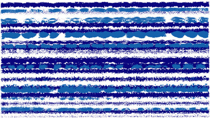 Grunge stripes made of hand drawn brush strokes. Abstract overlay texture of painted blue lines. 