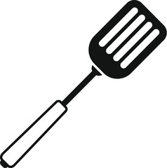 Spatula element icon simple vector. Hole tool. Cooking baker accessory
