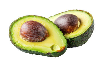 half avocado isolated