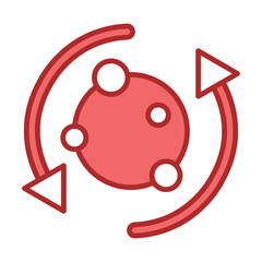 Increase Metabolism red line filled icon