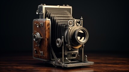 old photo camera. Vintage camera old film camera isolates for objects.