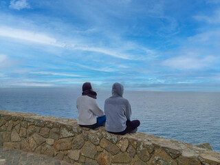 Fototapeta premium couple on the beach