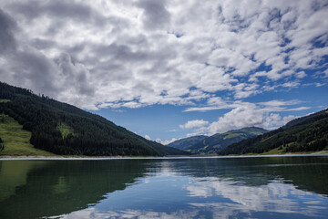 Scenic Speicher Durlassboden Reservoir near Gerlos and Königsleiten