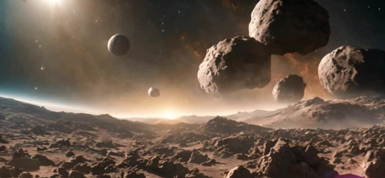 Ufo over the planet