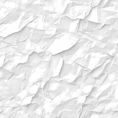 Versatile Crinkled White Paper Seamless Tiles for Unique Graphic Design and Artwork Accents.