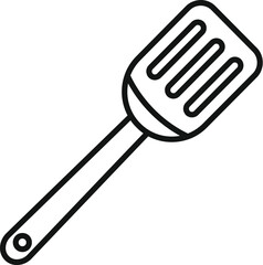 Useful spatula icon outline vector. Cooking tool. Domestic utensil