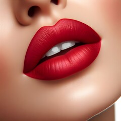 Female art beauty photo of lips Fshion magazine style. Young woman lips