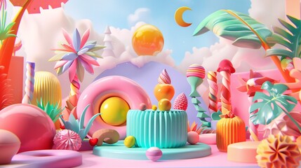 a colorful display of candy