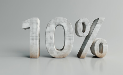 Concrete Elegance 3D Typography (generative AI)