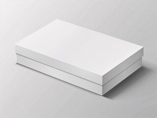 a white box on a white background