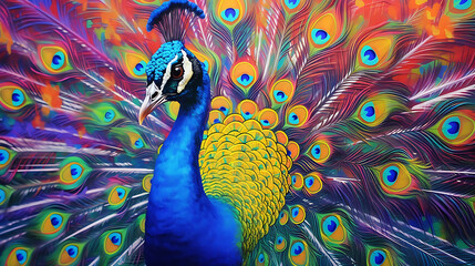 Peacock - obrazy, fototapety, plakaty