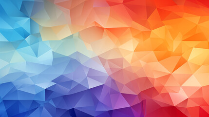 abstract geometric colorful background. low-poly background pattern with grades of color from blue to yellow 