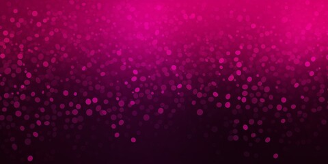 Magenta color gradient dark grainy background white vibrant abstract spots on black noise texture effect blank empty pattern with copy space