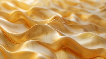 Fototapeta na wymiar Abstract golld background with wavy texture, gold background with waves of smooth fabric, abstract gold background with soft wave design, gold abstract background with wave lines