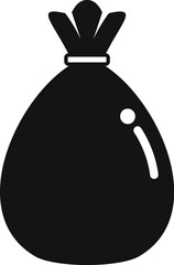 Trash pack icon simple vector. Bag bio cleanup. Carry element