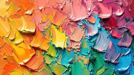 Fragment colourful texture painting. Abstract art background. oil on canvas
