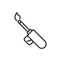 Lighter outline icons, minimalist vector illustration ,simple transparent graphic element .Isolated on white background