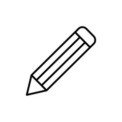 Pencil outline icons, minimalist vector illustration ,simple transparent graphic element .Isolated on white background
