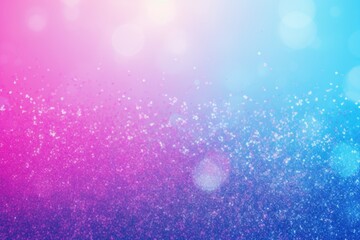 Abstract bokeh background with pink and blue glitter, suggestive of magical or festive moments. Glittering Pink and Blue Bokeh Background