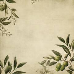 Olive background paper with old vintage texture antique grunge textured design, old distressed parchment blank empty with copy space for product design