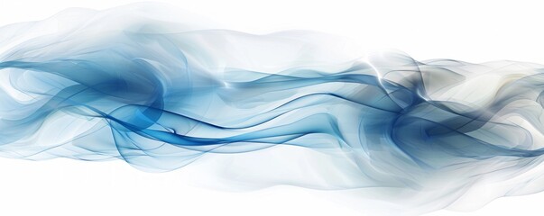 Abstract blue wave pattern on a white background, creating a dynamic and modern design aesthetic.