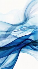 Abstract blue wave pattern on a white background, creating a dynamic and modern design aesthetic.