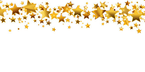 Golden Stars Scatter on White Background.
Bright and festive, this high-quality image showcases a scatter of golden stars on a white background, ideal for celebrations, achievements, or festive design